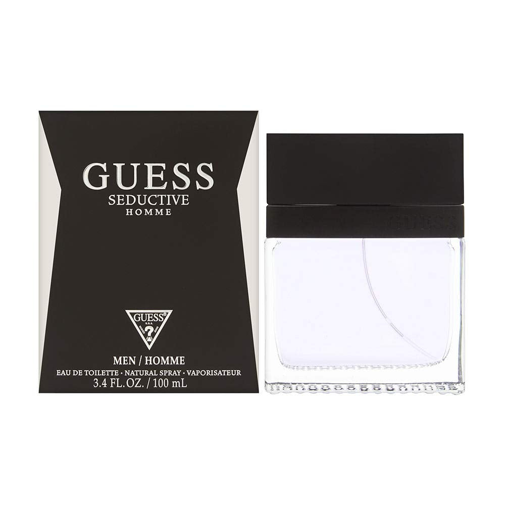 Guess Seductive Men Eau De Toilette Spray, 3.4 Fl Oz - Black Glass Fragrance