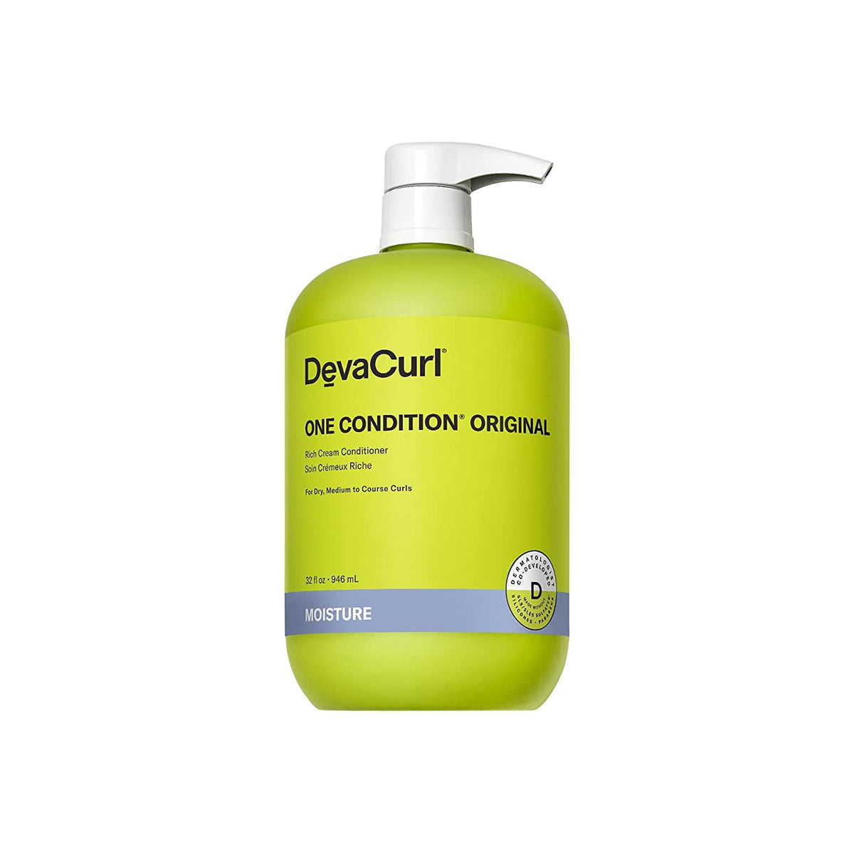 Devacurl One Condition Original Rich Cream Conditioner, Soft Lemongrass, 32 Fl Oz