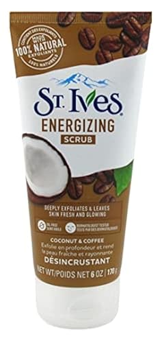 St. Ives Coconut & Coffee Scrub - Energizing Exfoliating Body Scrub, 6 Fl Oz