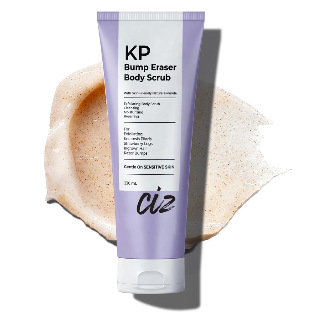 Ciz Kp Bump Eraser Body Scrub - Exfoliating Scrub For Strawberry Legs, 7.78 Fl Oz