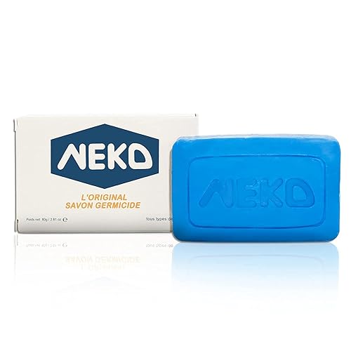 Neko Germicidal Soap - Family Bar Soap, 2.82 Oz, Traditional Recipe, Blue