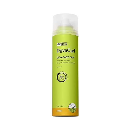 Devacurl Devafast Dry Accelerator Spray 6 Oz - Clear, Quick-Dry Hair Treatment