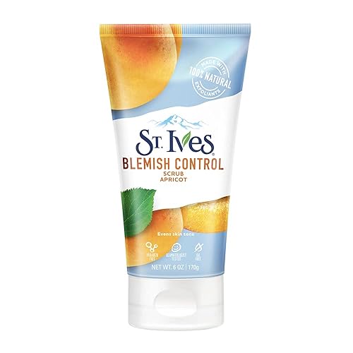 St. Ives Naturally Clear Apricot Scrub, Blemish Control, 11 Count, 6 Oz Each