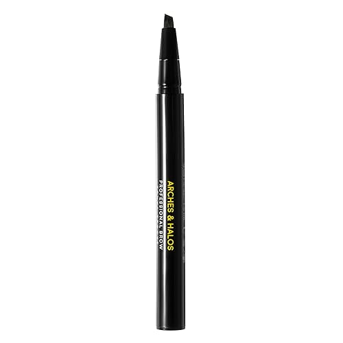 Arches & Halos Waterproof Brow Pen - Auburn, Smudge Proof, Fills Sparse Eyebrows - 0.051 Oz