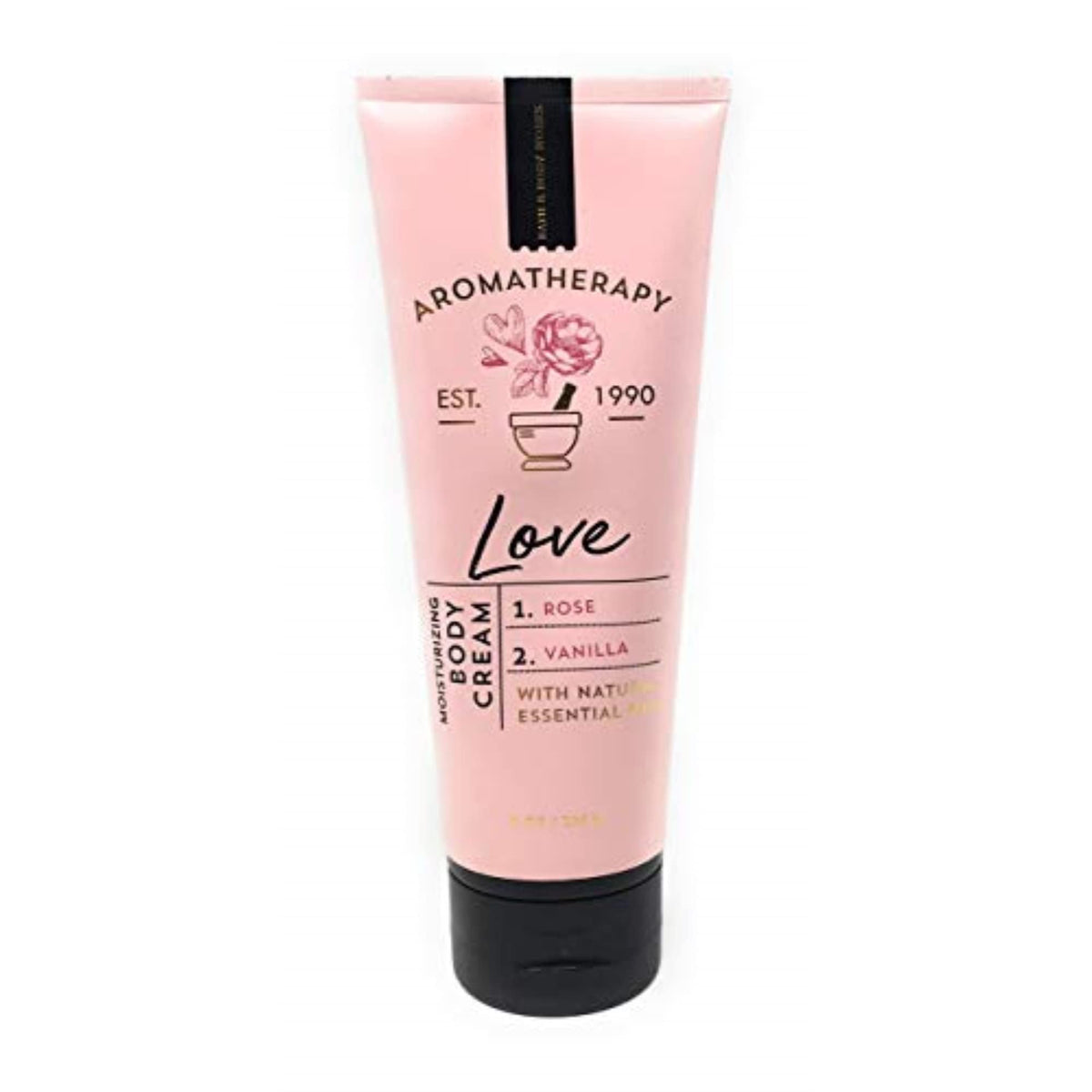 Bath & Body Works Aromatherapy Love Body Cream, Rose + Vanilla, 8 Ounce