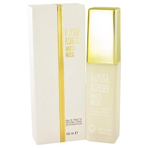 Alyssa Ashley White Musk Eau De Toilette Spray for Women, 3.4 Fl Oz - Elegant Cranberry Fragrance, Perfect for Daily Wear