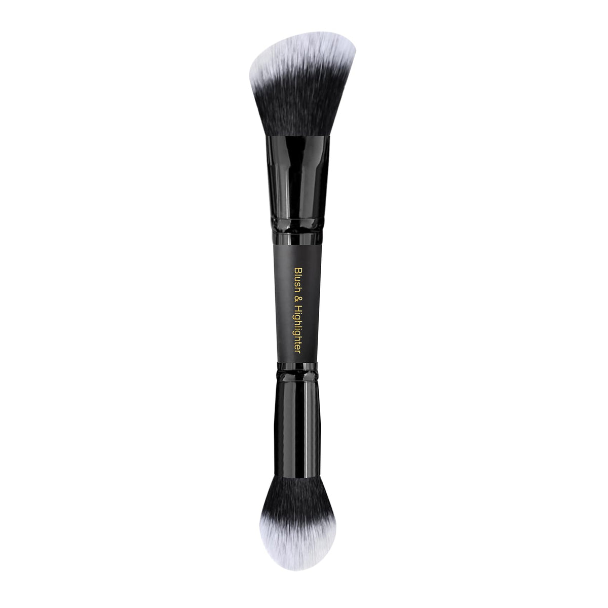 Loryp Double Ended Foundation & Bronzer Brush - Blending Blush & Highlighter, Black Wood