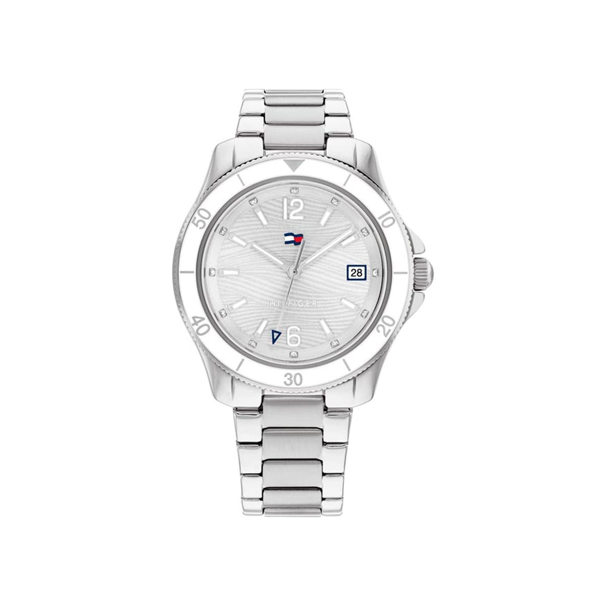 Tommy Hilfiger Women'S Silver Stainless Steel Bracelet Watch, Model 1782512