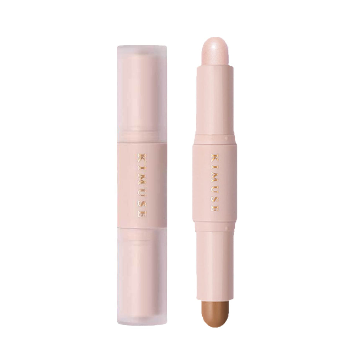 Cahiuyoa Cream Contour Stick - Velvet Texture Bronzer Highlighter, Waterproof, 0.04 Oz, Light