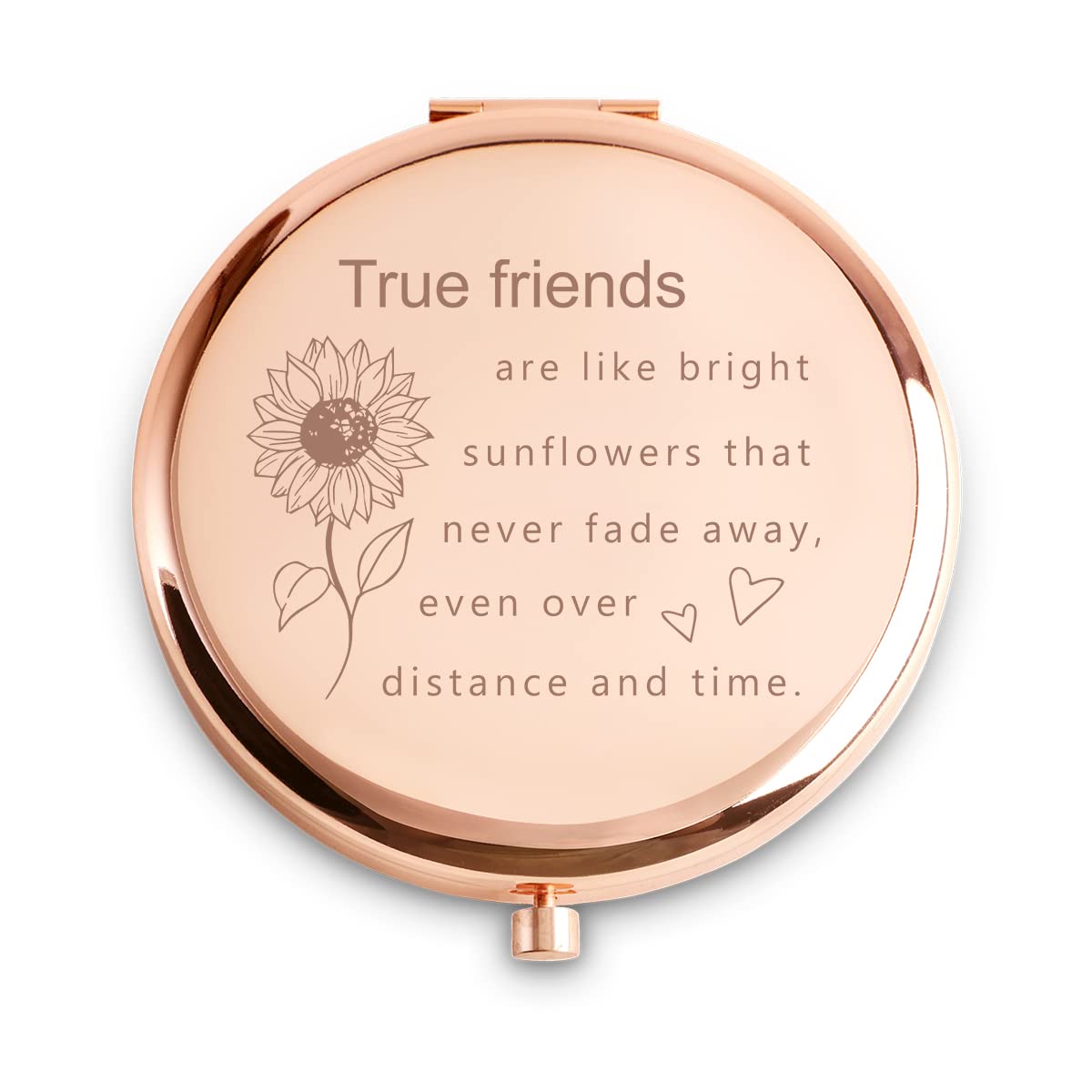 Mllxx Personalized Engraved Compact Mirrors - Friendship Gifts For Women, Unique Present For Sisters