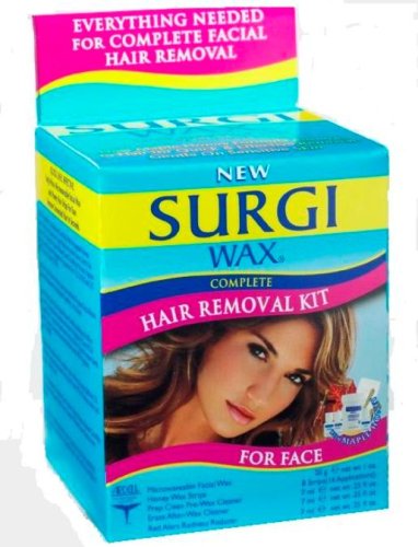 Surgiwax Complete Hair Removal Kit For Face, 3 Pack - 1.2 Oz Boxes, Easy Waxing Solution