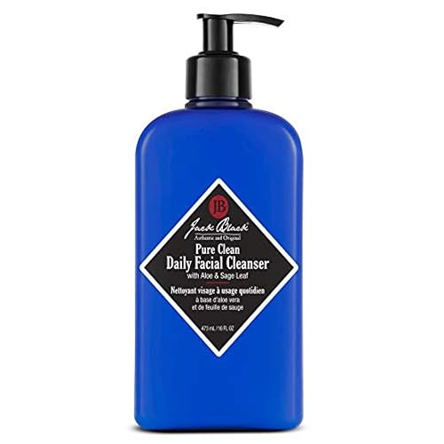 Jack Black Pure Clean Daily Facial Cleanser For Men, 16 Fl Oz - 2-In-1 Face Wash & Toner