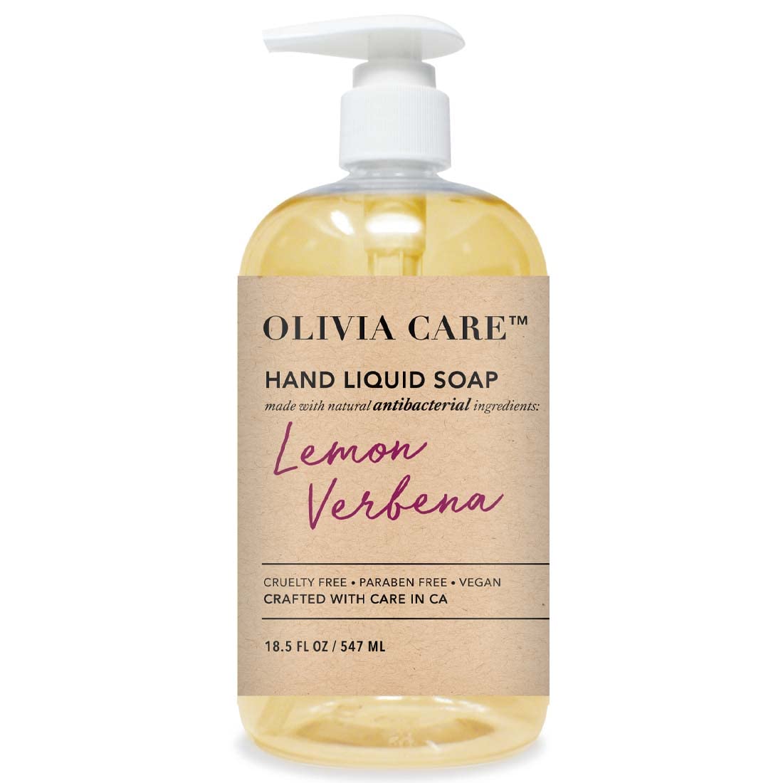 Olivia Care Antibacterial Hand Soap With Sage & Tea Tree Oil - 14 Fl Oz, Moisturizing Wash