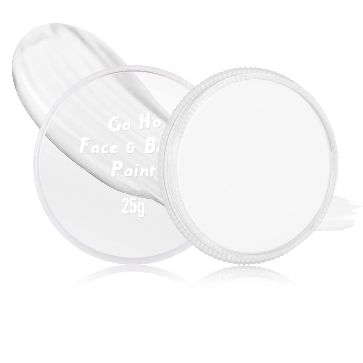 Go Ho White Face Paint - Water-Based For Halloween Clown, Zombie, Vampire Makeup, 25G