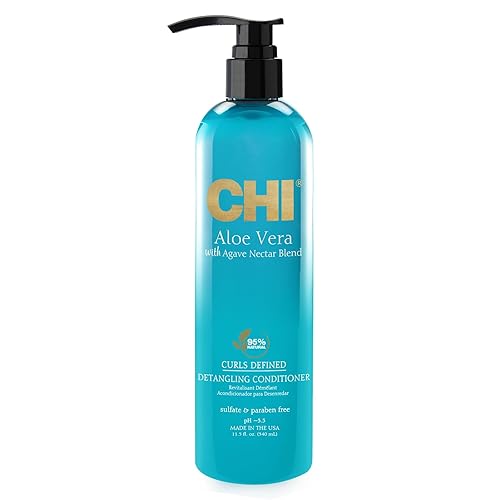 Chi Aloe Vera Detangling Conditioner - Deep Conditioning For Waves, Curls & Coils, 25 Oz