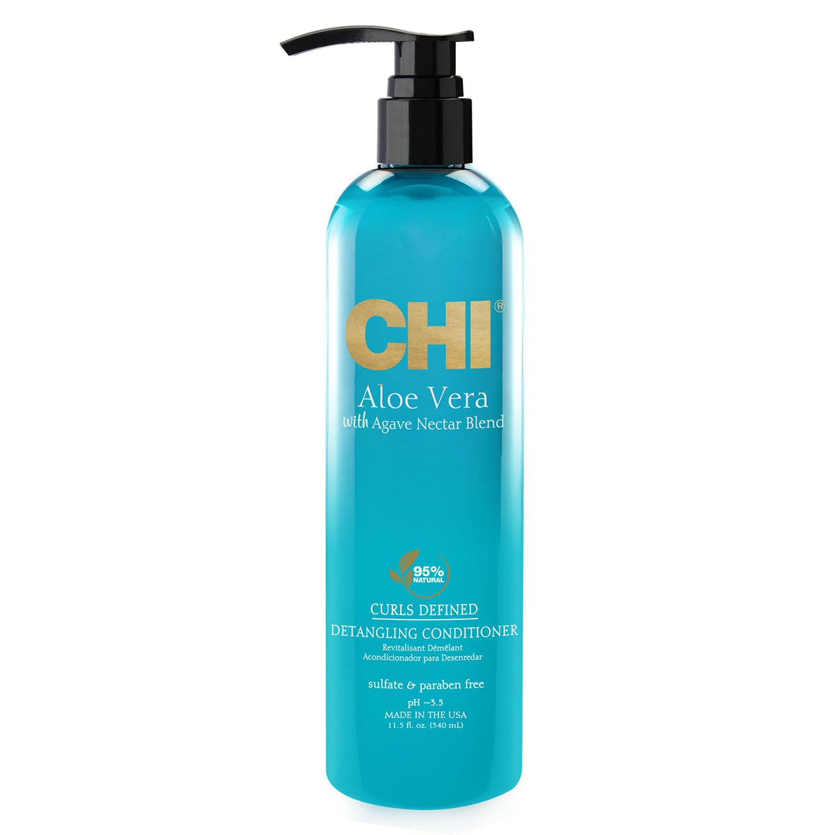 CHI Aloe Vera Detangling Conditioner  Deep Conditioning Treatment For Waves  Curls   Coils  Sulfate  Paraben   CrueltyFree  2