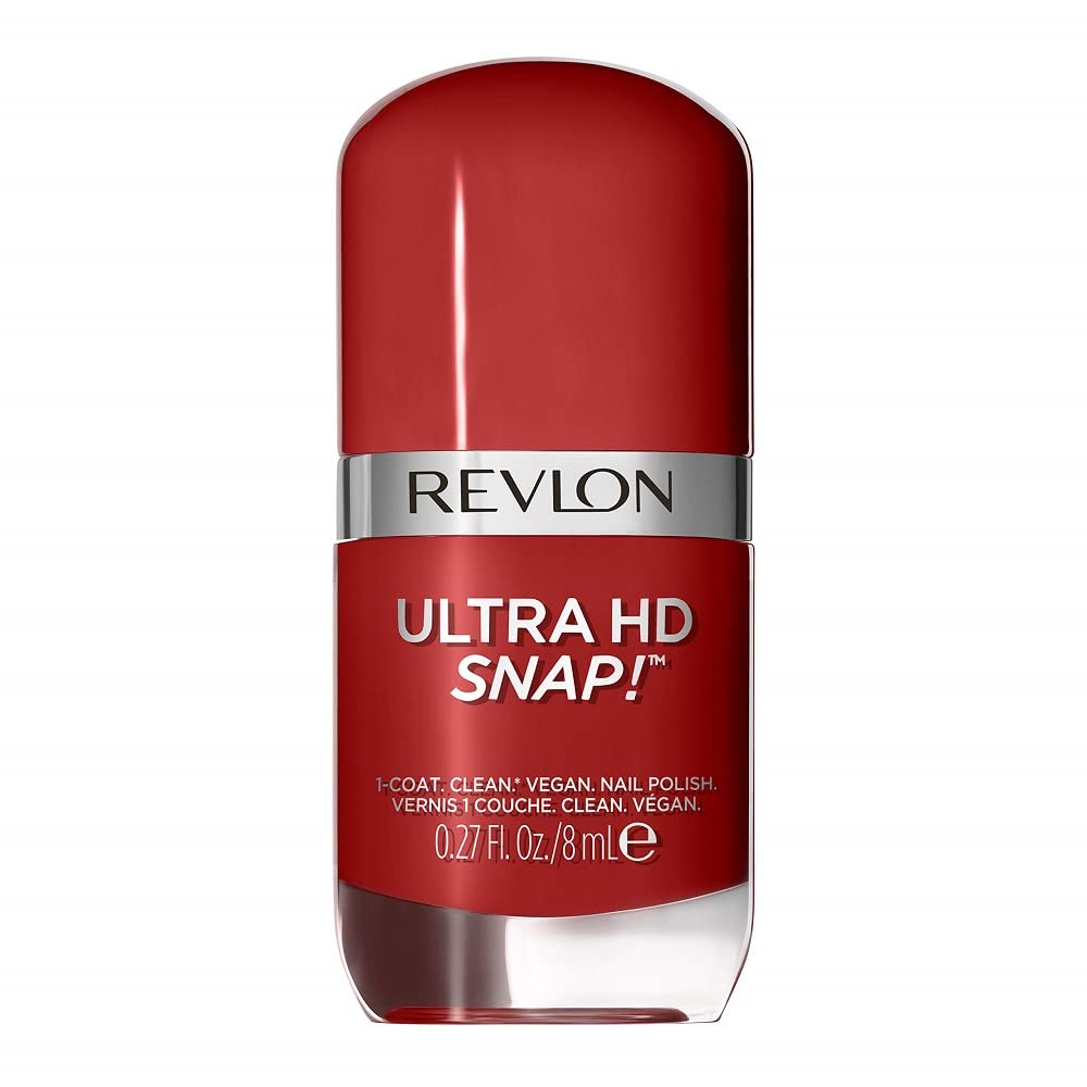 Revlon Ultra Hd Snap Nail Polish - 014 Red And Real, 100% Vegan, No Base/Top Coat, 0