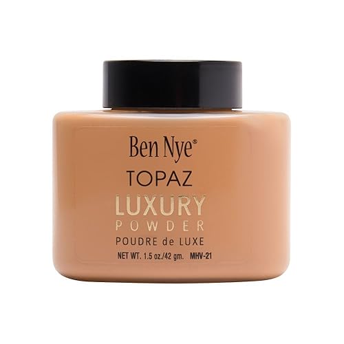 Ben Nye Topaz Face Powder, Beige, 1.4 Ounce - Professional Setting Powder For Makeup