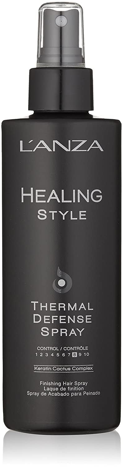 L'Anza Healing Style Thermal Defense Spray - Strong Hold, Uv & Heat Protection, Eliminates Frizz 6.8Oz