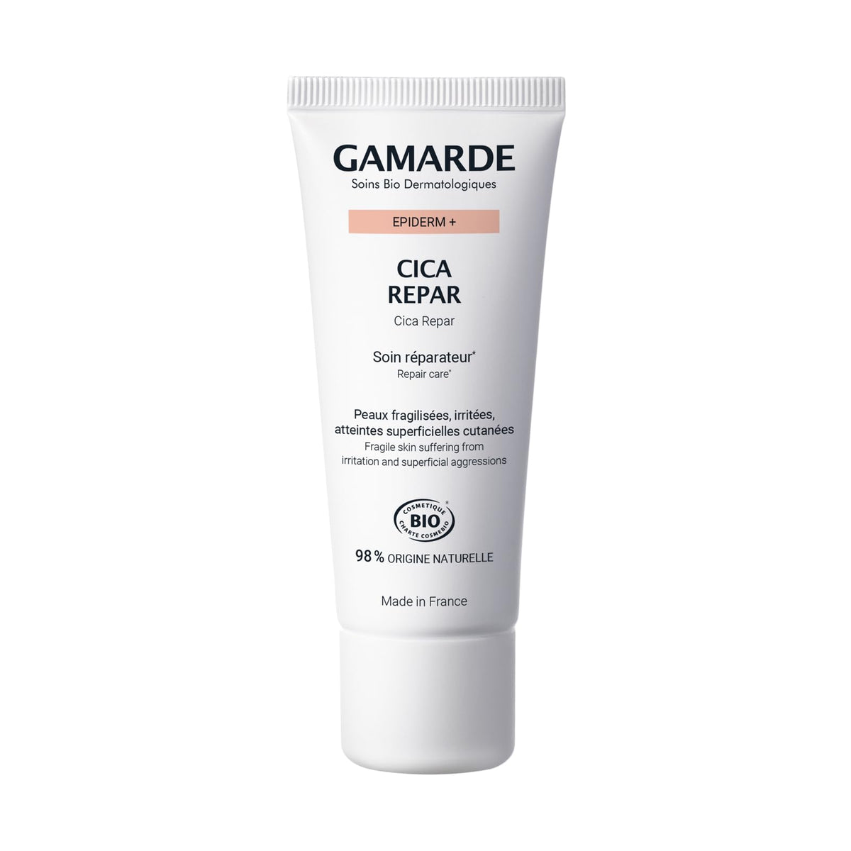 Gamarde Cica Repair Moisturizer - Fragrance-Free for Fragile Skin - 1.41 oz, Cranberry