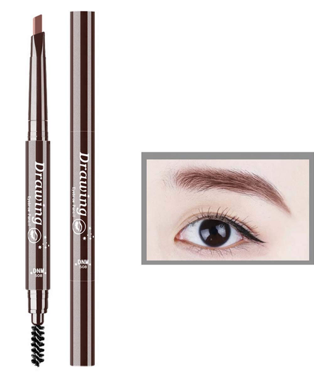 Linxi Eyebrow Pencil - Longlasting Waterproof Automatic Liner, Brown, 2 Count