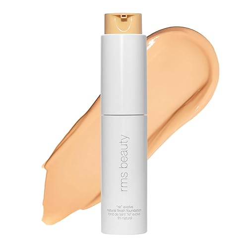 Rms Beauty Reevolve Liquid Foundation - Natural Finish, 0.98 Fl Oz, Refillable Makeup