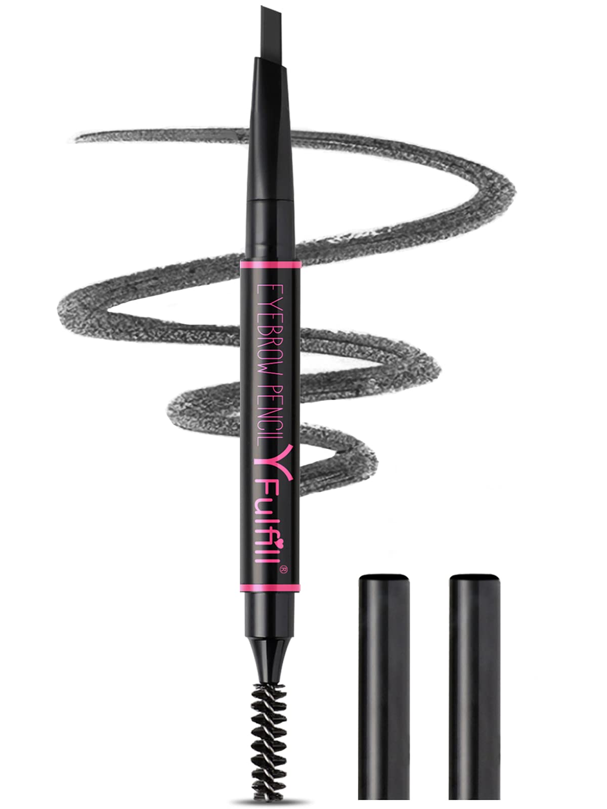 Yfulfill Waterproof Black Eyebrow Pencil - Long-Lasting, Perfect For Women, 1 Count