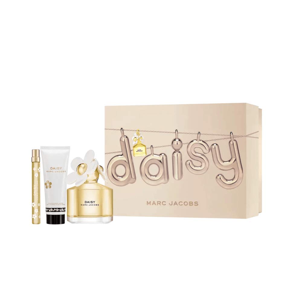 Marc Jacobs Daisy Women'S Eau De Toilette Spray 3.4 Oz + Body Lotion 2.5 Oz, 3 Piece Set