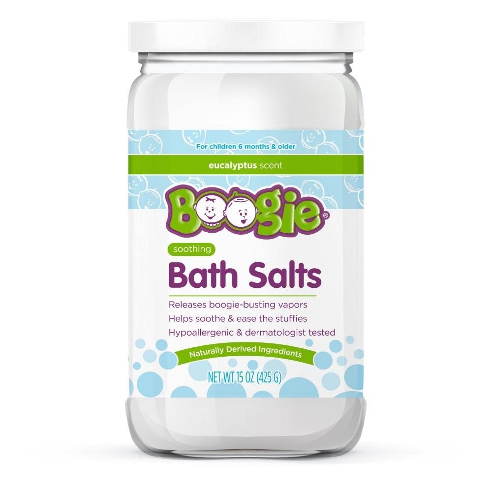 Boogie Kids Calming Bath Salts With Natural Essential Oils, Eucalyptus, 15 Oz, Pack Of 1