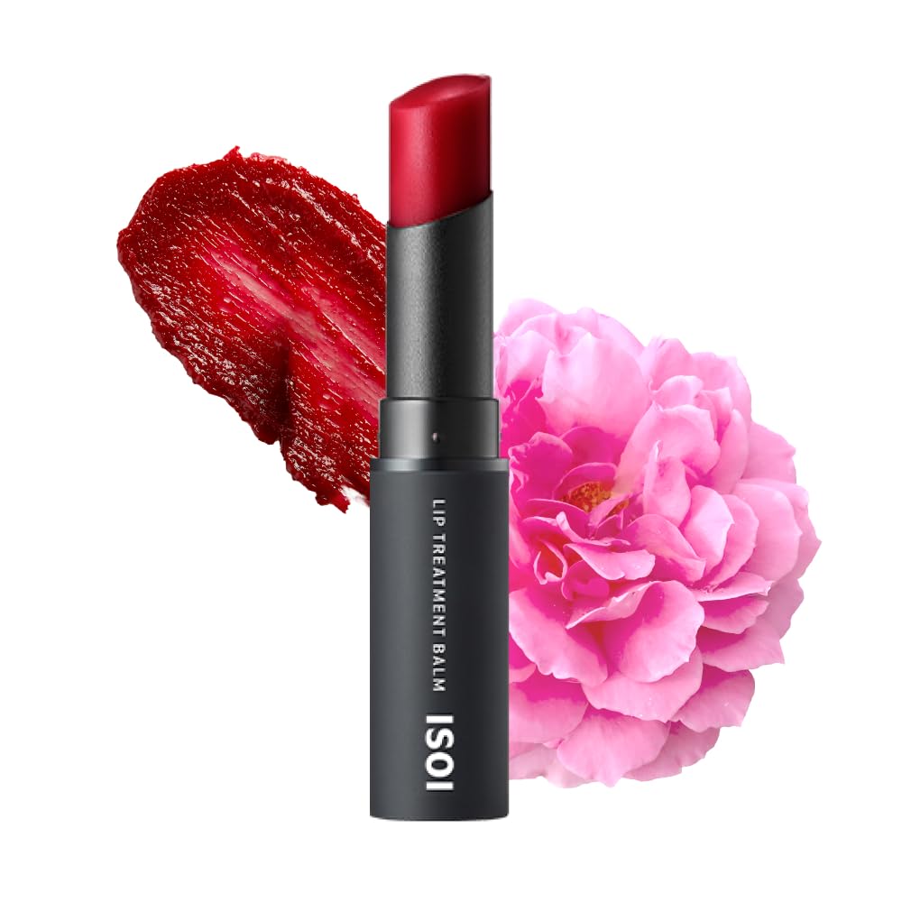 Isoi Bulgarian Rose Lip Balm Pure Red 5G | Tinted Moisturizer For Dry Lips | Non-Sticky Care