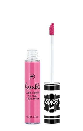 Kokie Cosmetics Kissable Matte Lip Gloss - Pink Pleasure, 0.24 Fl Oz, Long-Lasting Color