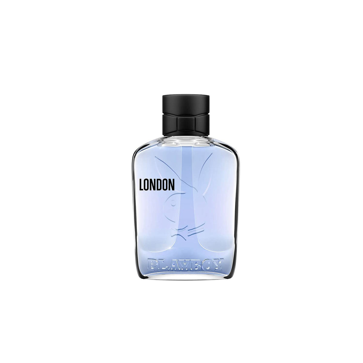 Playboy London Eau De Toilette Spray for Men, 3.4 Fl Oz - Fresh and Invigorating Fragrance in Blue Packaging