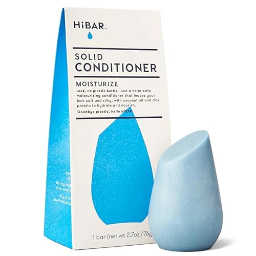 Hibar Moisturize Conditioner Bar For Dry Frizzy Hair With Coconut Oil & Cocoa Butter - Vegan 2.7Oz