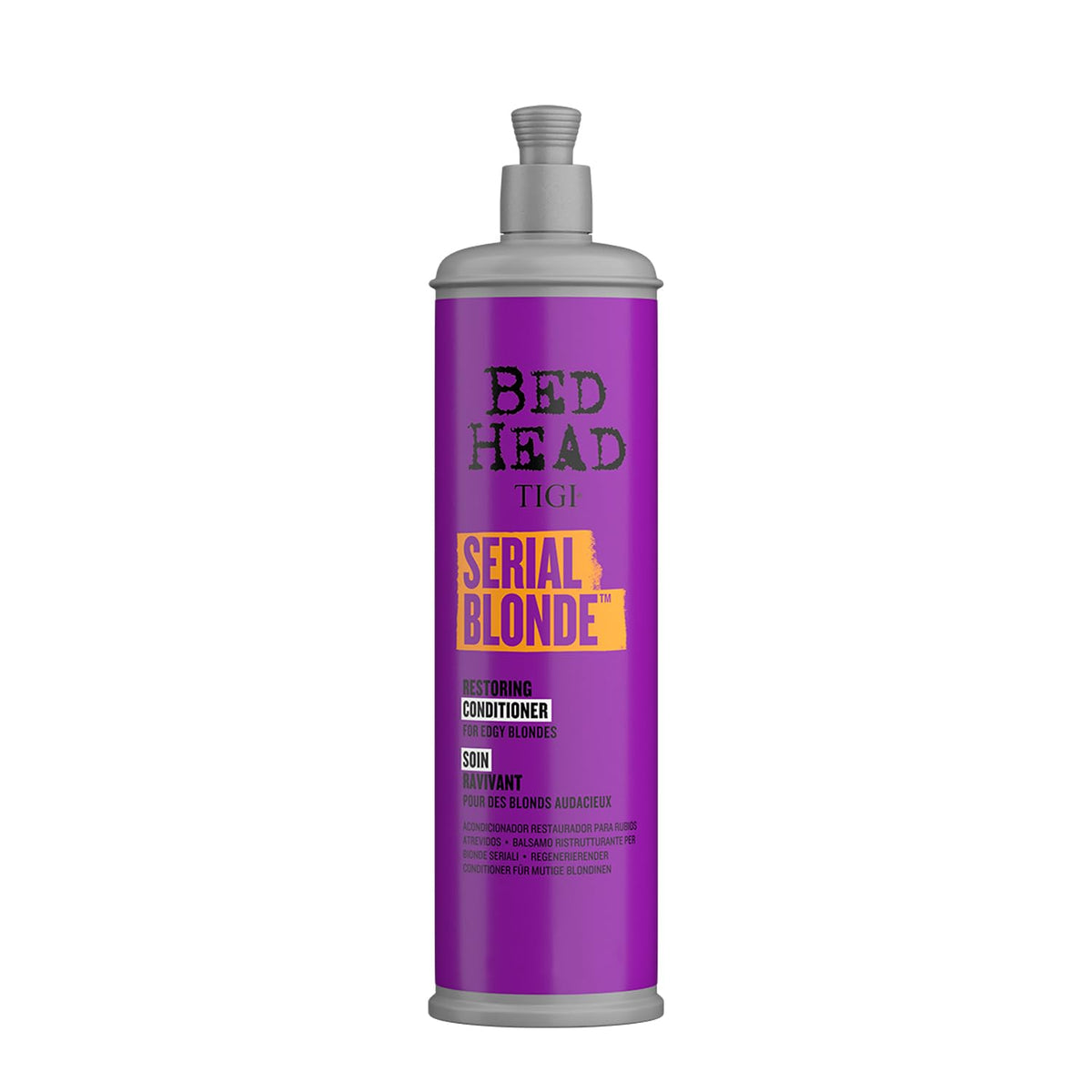 Tigi Bed Head Serial Blonde Conditioner For Damaged Blonde Hair, 13.53 Fl Oz, Purple