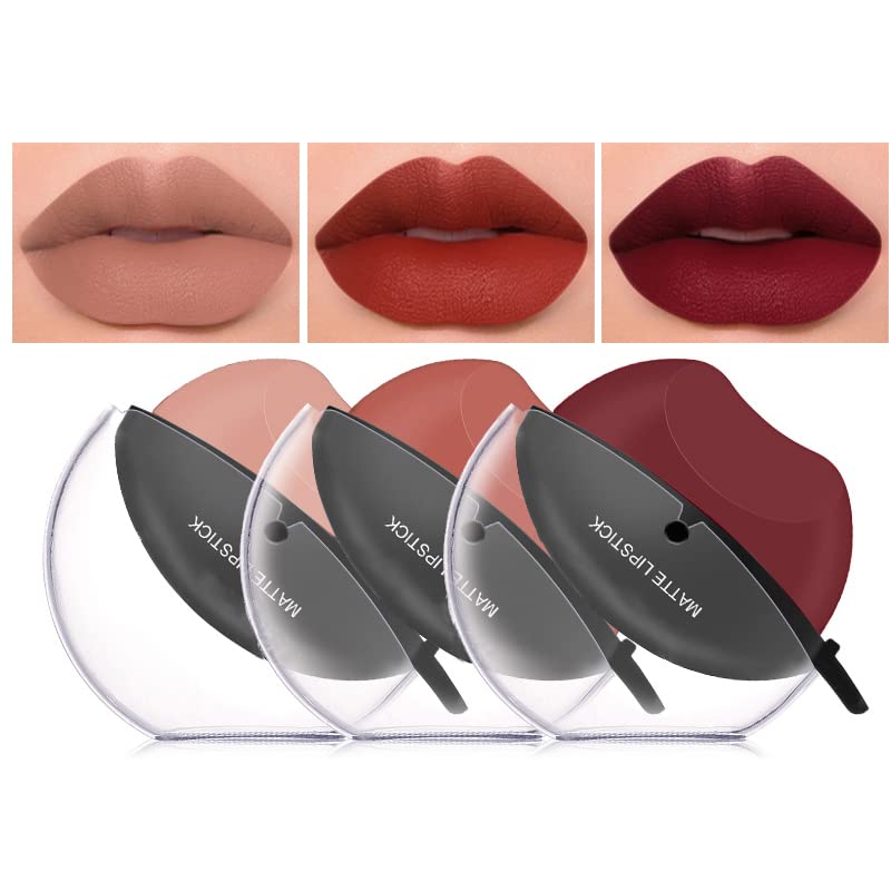 Dageda Matte Lipstick Set - 3 Colors, Long Lasting, High Pigment, Waterproof, Easy Application