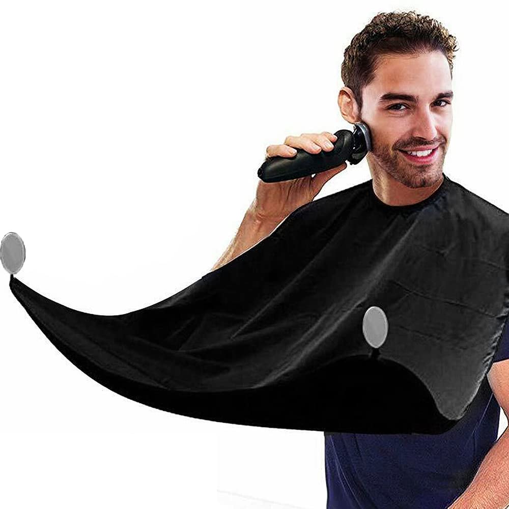 Leaflai Beard Apron - Non-Stick Hair Catcher With Suction Cups, Waterproof Grooming Set For Men