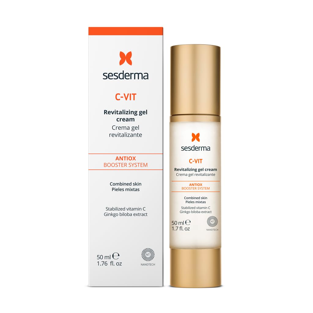 Sesderma C-Vit Revitalizing Gel Cream, 1.7 Fl Oz - Hydrating And Brightening Formula