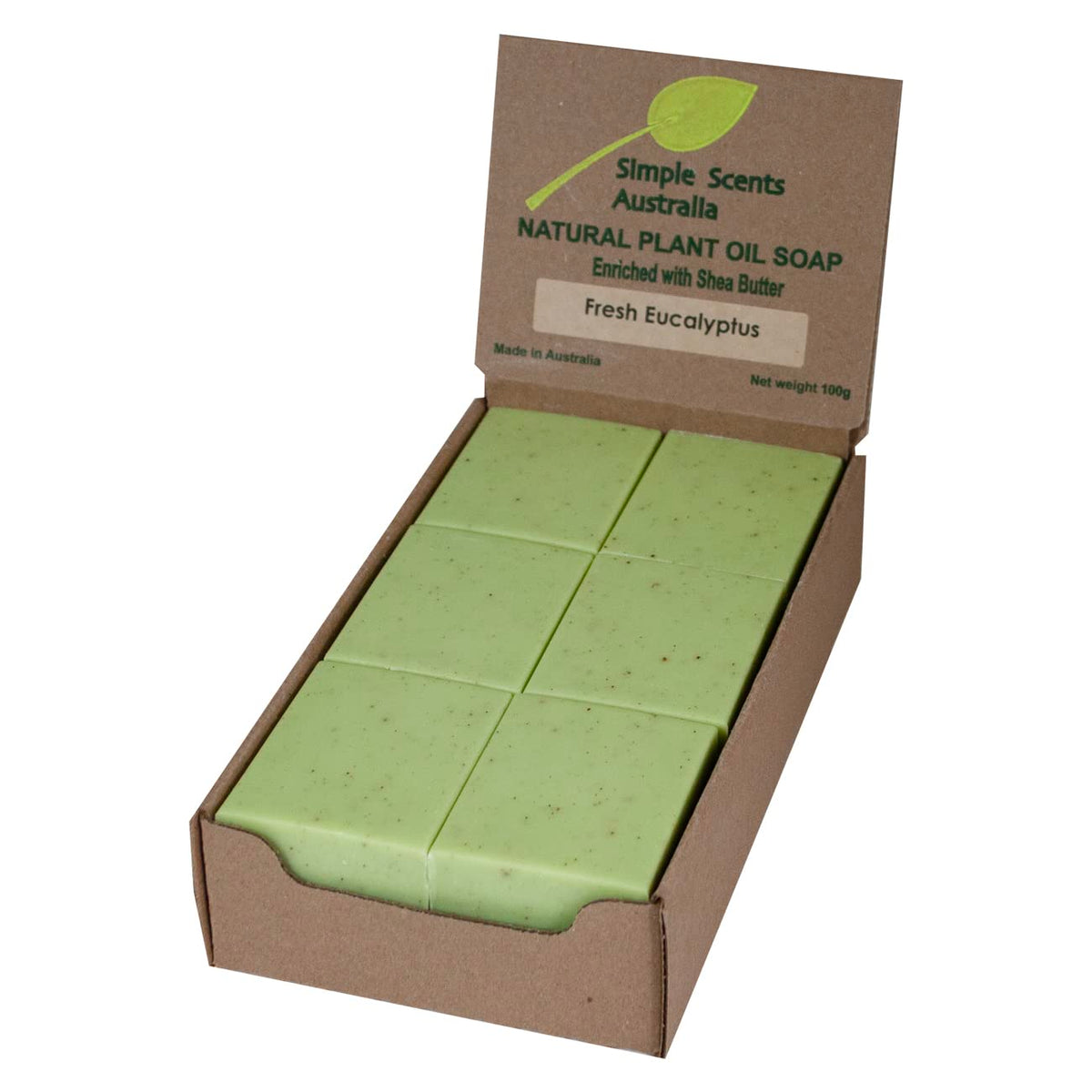 Simple Scents Australia Eucalyptus Soap - Natural 12 Bars, 3.5 Oz Each, Refreshing Cleanse