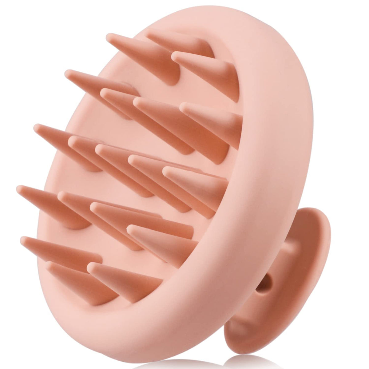 Beautlohas Silicone Scalp Massager Brush For Hair Growth & Dandruff Treatment - Pink