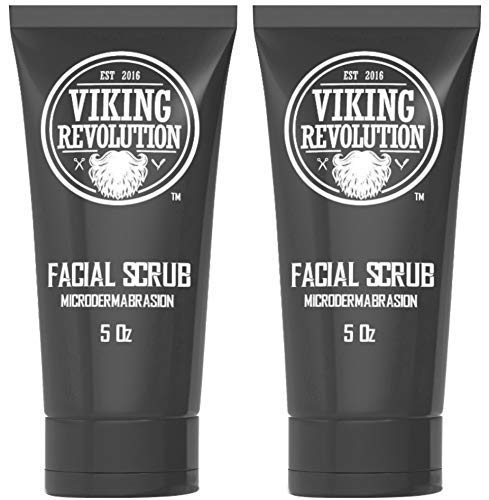 Viking Revolution Microdermabrasion Face Scrub For Men - Exfoliating & Cleansing (2 Pack)