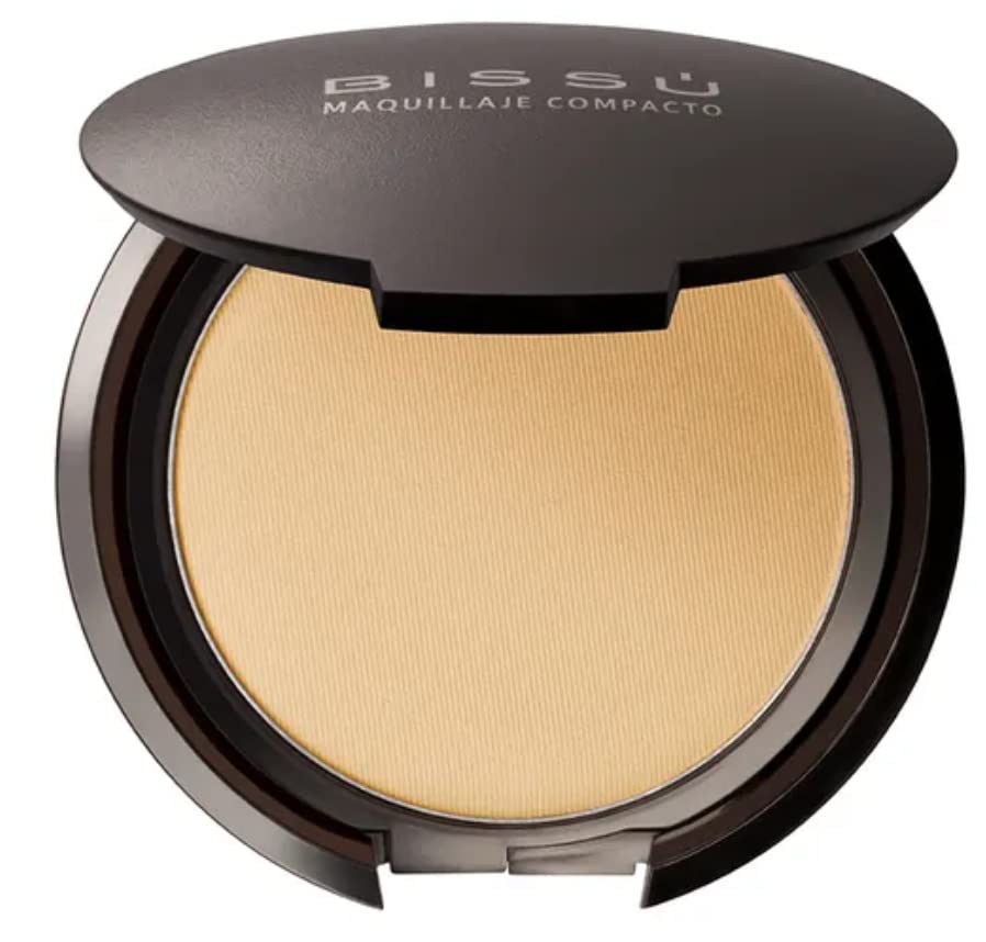 Bissú Compact Powder Makeup 8G - 07 Caramel, Lightweight, Long-Lasting Finish