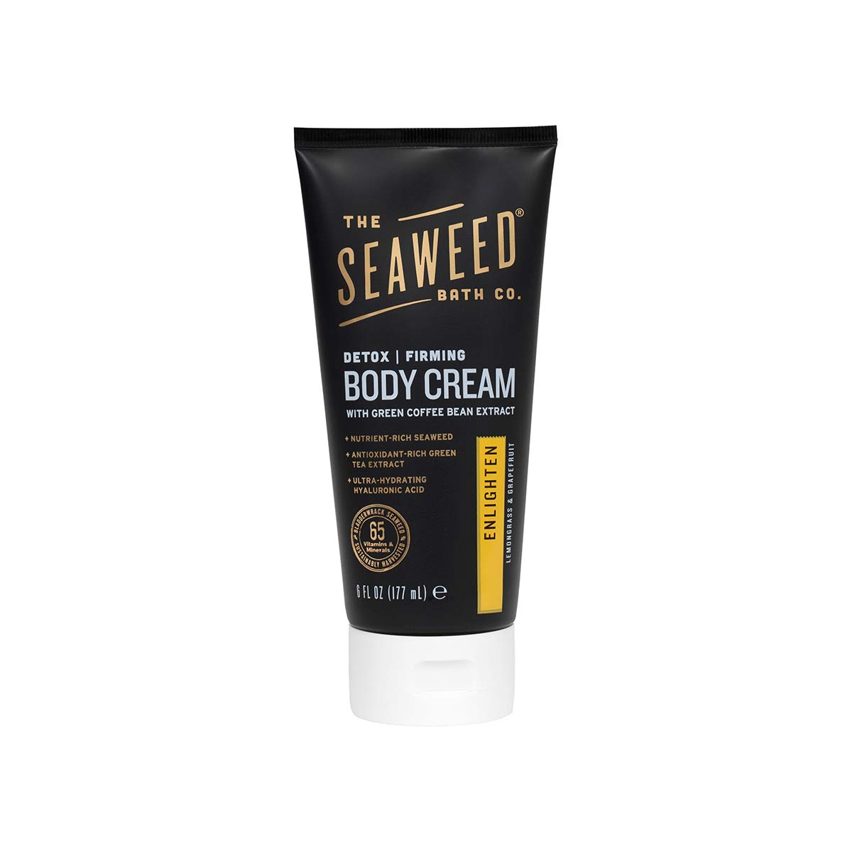 The Seaweed Bath Co. Detox Body Cream, Lemongrass Scent, Vegan, Paraben Free, 6 Fl Oz