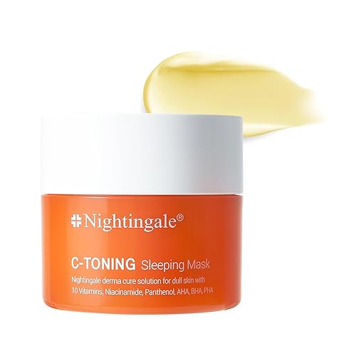 Nightingale C Toning Sleeping Mask - Overnight Face Mask With Vitamin C, Niacinamide & Hyaluronic Acid