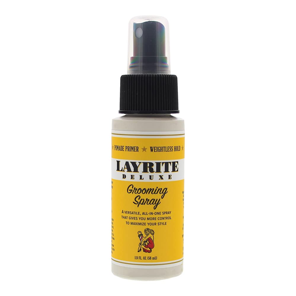 Layrite Grooming Spray - Clear, 1.9 Fl Oz, Hair Styling Spray For Men, Lightweight Finish