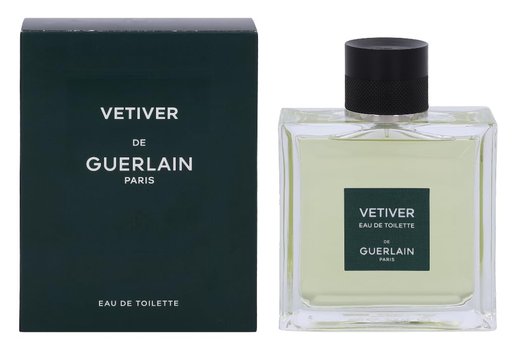 Guerlain Vetiver Eau De Toilette Spray For Men, 3.4 Oz, Fresh & Elegant Fragrance