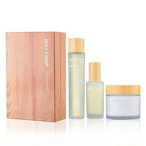 May Coop 3 Step Moisturizing & Hydrating Skincare Set - Raw Sauce Toner, Cream & Serum