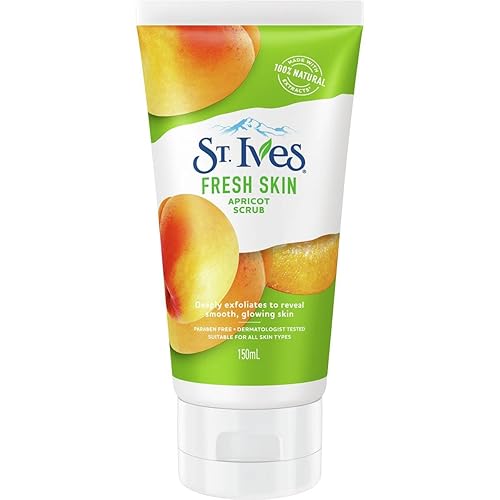 St Ives Apricot Scrub Invigorating 150Ml - 3 Pack Exfoliating Facial Cleanser