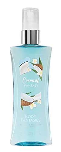 Body Fantasies Coconut Fantasy Body Spray, 3.2 Fl Oz - Refreshing Scent, 1 Bottle