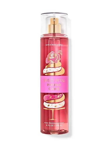 Bath & Body Works Sweet Petal Poundcake Fragrance Body Spray Mist 8 Fl Oz - Floral Scent