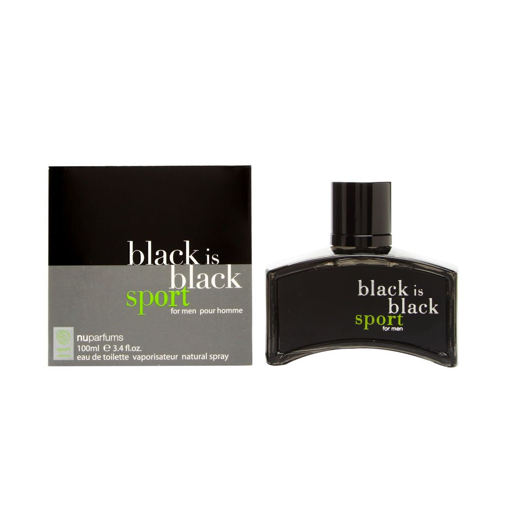 Yves Saint Laurent Black is Black Sport Eau de Toilette Spray for Men, 3.4 Fl Oz - Bold Fragrance for the Modern Man